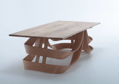 table, steam bent