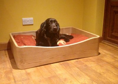 dog bed, solid wood dog bed